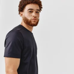 Kalenji Camiseta Running Manga Corta Transpirable Hombre Dry Negra -Fitness cardio Ventas camiseta running manga corta transpirable hombre dry negra 3