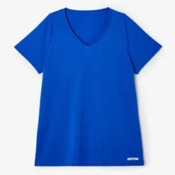 Kalenji Camiseta Running Manga Corta Transpirable Talla Grande Mujer Dry Azul -Fitness cardio Ventas camiseta running manga corta transpirable talla grande mujer dry azul 3