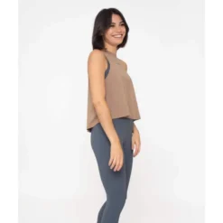 Joy Studio Camiseta Sin Mangas Fitness - Caqui 11 Joy Studio Camiseta Sin Mangas Fitness - Caqui -Fitness cardio Ventas camiseta sin mangas fitness caqui 3