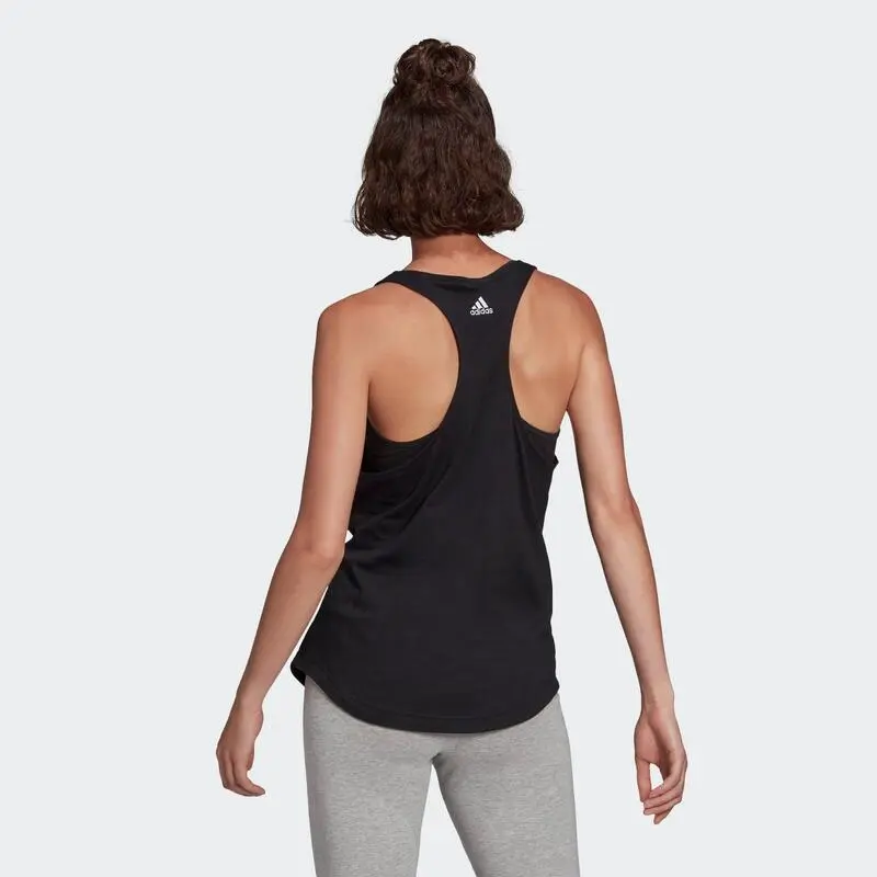 Camiseta Sin Mangas Fitness Linear Adidas Mujer Negro 4 Camiseta Sin Mangas Fitness Linear Adidas Mujer Negro - Imagen 2