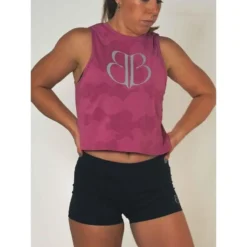 Camiseta Sin Mangas Mujer Banbroken Mico Rojo -Fitness cardio Ventas camiseta sin mangas mujer banbroken mico rojo 2
