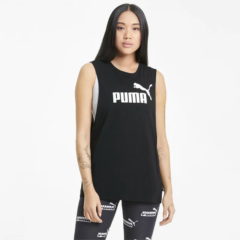 Camiseta Sin Mangas Mujer PUMA Cut Off Essentials Logo Negro 4 Camiseta Sin Mangas Mujer PUMA Cut Off Essentials Logo Negro - Imagen 2