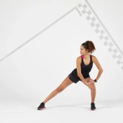 Camiseta Sin Mangas Running Kiprun Care Mujer Negro Rosa Transpirable -Fitness cardio Ventas camiseta sin mangas running kiprun care mujer negro rosa transpirable 1