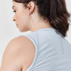 Kalenji Camiseta Sin Mangas Transpirable Running Mujer Dry Gris 10 Kalenji Camiseta Sin Mangas Transpirable Running Mujer Dry Gris -Fitness cardio Ventas camiseta sin mangas transpirable running mujer dry gris 2
