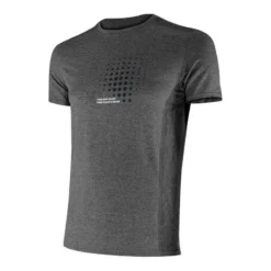 R-EVENGE Camiseta Técnica Manga Corta Hombre Fitness Running Cardio Gris