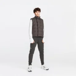 Kalenji Chaleco Acolchado Running Cálido Hombre - Caqui Oscuro -Fitness cardio Ventas chaleco acolchado running calido hombre caqui oscuro 4