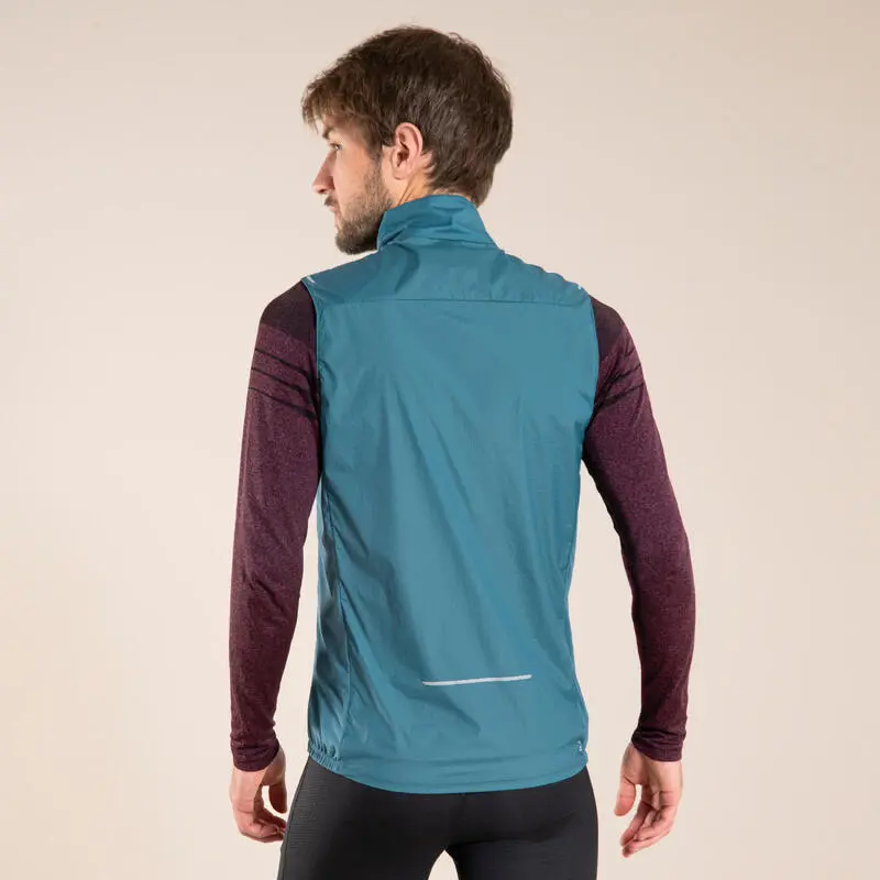 EVADICT Chaleco Trail Running Hombre Azul Cortavientos 7 EVADICT Chaleco Trail Running Hombre Azul Cortavientos - Imagen 5