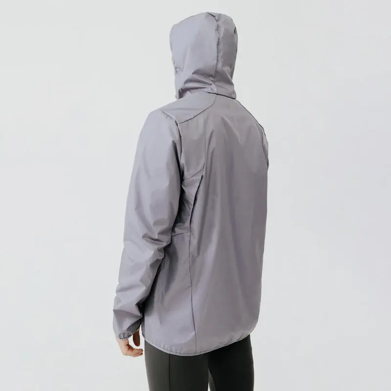 Chaqueta Cortavientos Running Hombre Perlante Kalenji Run Rain Gris 4 Chaqueta Cortavientos Running Hombre Perlante Kalenji Run Rain Gris - Imagen 2