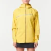 EVADICT Chaqueta Cortavientos Trail Running Impermeable Mujer Amarillo -Fitness cardio Ventas chaqueta cortavientos trail running impermeable mujer amarillo