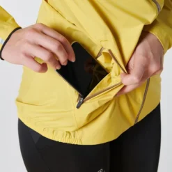 EVADICT Chaqueta Cortavientos Trail Running Impermeable Mujer Amarillo -Fitness cardio Ventas chaqueta cortavientos trail running impermeable mujer amarillo 4