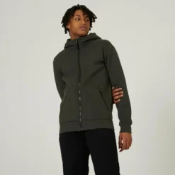 Chaqueta Fitness Capucha Y Cremallera Hombre Domyos 520 Azul Marino 13 Chaqueta Fitness Capucha Y Cremallera Hombre Domyos 520 Azul Marino -Fitness cardio Ventas chaqueta fitness capucha y cremallera hombre domyos 520 verde