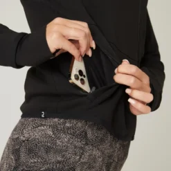 Chaqueta Fitness Con Cremallera Mujer Domyos 560 Negro 11 Chaqueta Fitness Con Cremallera Mujer Domyos 560 Negro -Fitness cardio Ventas chaqueta fitness con cremallera mujer domyos 560 negro 4