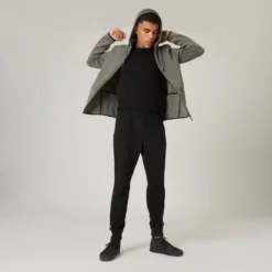 Chaqueta Fitness Con Cremallera Y Capucha Hombre Domyos Caqui 9 Chaqueta Fitness Con Cremallera Y Capucha Hombre Domyos Caqui -Fitness cardio Ventas chaqueta fitness con cremallera y capucha hombre domyos caqui 2