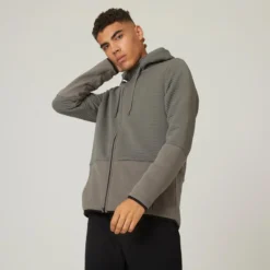 Chaqueta Fitness Con Cremallera Y Capucha Hombre Domyos Caqui 10 Chaqueta Fitness Con Cremallera Y Capucha Hombre Domyos Caqui -Fitness cardio Ventas chaqueta fitness con cremallera y capucha hombre domyos caqui 3