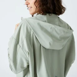 Domyos Chaqueta Fitness Verde Amplia Capucha -Fitness cardio Ventas chaqueta fitness verde amplia capucha 2