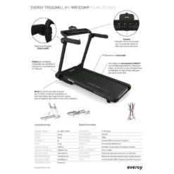 CINTA DE CORRER EVERGY PLEGABLE / INCLINABLE H1 -Fitness cardio Ventas cinta de correr evergy plegable inclinable h1 3