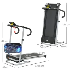 Cinta De Correr HOMCOM Negro Y Gris 120,5x60x116 Cm 7 Cinta De Correr HOMCOM Negro Y Gris 120,5x60x116 Cm -Fitness cardio Ventas cinta de correr homcom negro y gris 1205x60x116 cm 2