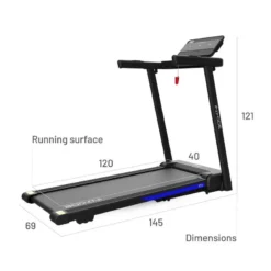 BODYTONE Cinta De Correr Plegable Con Pantalla LED, MP3, 9 Programas, 14 Km/h XTA -Fitness cardio Ventas cinta de correr plegable con pantalla led mp3 9 programas 14 kmh xta 2