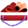 YOGATERRAE Esterilla De Yoga TPE Coral Bordeaux + Correa De Transporte Y Estiramiento 2 YOGATERRAE Esterilla De Yoga TPE Coral Bordeaux + Correa De Transporte Y Estiramiento -Fitness cardio Ventas esterilla de yoga tpe coral bordeaux correa de transporte y estiramiento