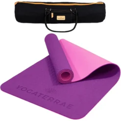 YOGATERRAE Esterilla De Yoga TPE Coral Bordeaux + Correa + Bolsa De Transporte 13 YOGATERRAE Esterilla De Yoga TPE Coral Bordeaux + Correa + Bolsa De Transporte -Fitness cardio Ventas esterilla de yoga tpe rosa purpura correa bolsa de transporte