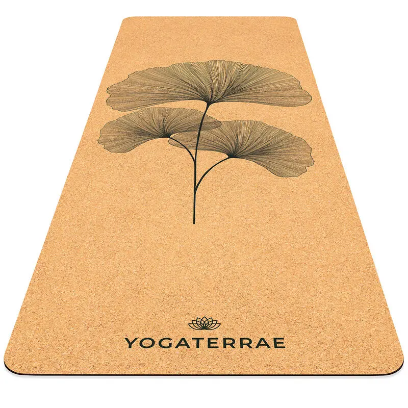 YOGATERRAE Esterilla Yoga De Corcho Y Caucho Natural + Correa De Transporte Y Estiramiento 3 YOGATERRAE Esterilla Yoga De Corcho Y Caucho Natural + Correa De Transporte Y Estiramiento