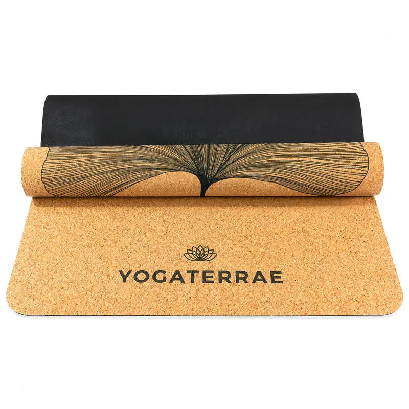 YOGATERRAE Esterilla Yoga De Corcho Y Caucho Natural + Correa De Transporte Y Estiramiento 7 YOGATERRAE Esterilla Yoga De Corcho Y Caucho Natural + Correa De Transporte Y Estiramiento - Imagen 5