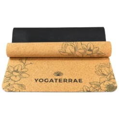 YOGATERRAE Esterilla Yoga De Corcho Y Caucho Natural + Correa De Transporte Y Estiramiento -Fitness cardio Ventas esterilla yoga de corcho y caucho natural correa de transporte y estiramiento 4