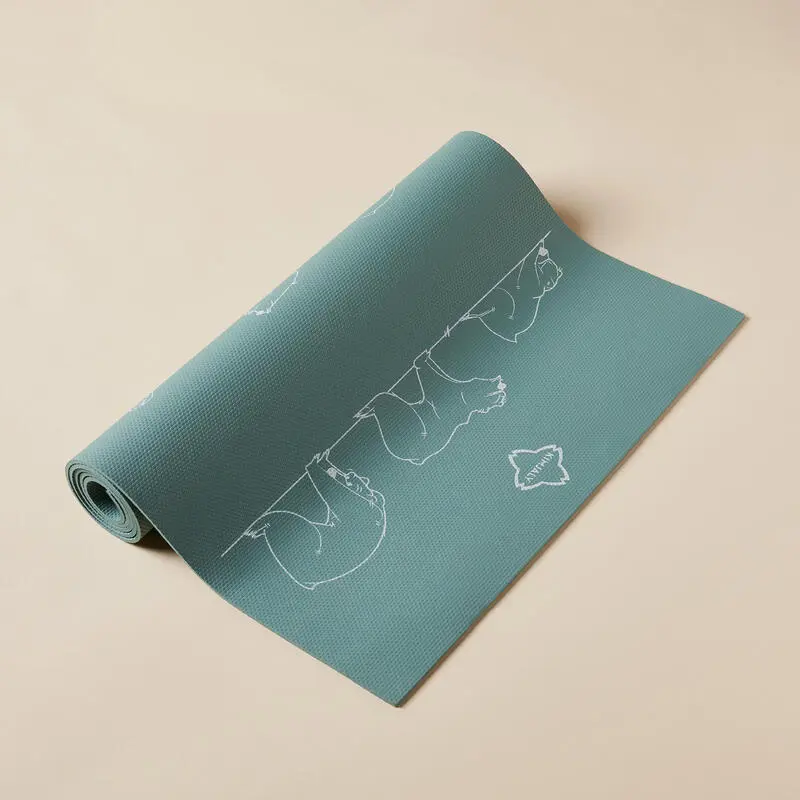 KIMJALY Esterilla Yoga Niños Caqui Osito 150 cm X 60 cm X 5 mm 3 KIMJALY Esterilla Yoga Niños Caqui Osito 150 cm X 60 cm X 5 mm