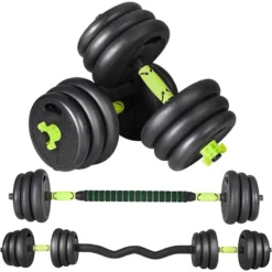 OZIO FITNESS Juego Kit 20 Kg De Mancuernas 4 En 1 MultiFit