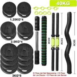 OZIO FITNESS Juego Kit 40 Kg De Mancuernas 4 En 1 MultiFit 7 OZIO FITNESS Juego Kit 40 Kg De Mancuernas 4 En 1 MultiFit -Fitness cardio Ventas juego kit 40 kg de mancuernas 4 en 1 multifit 2