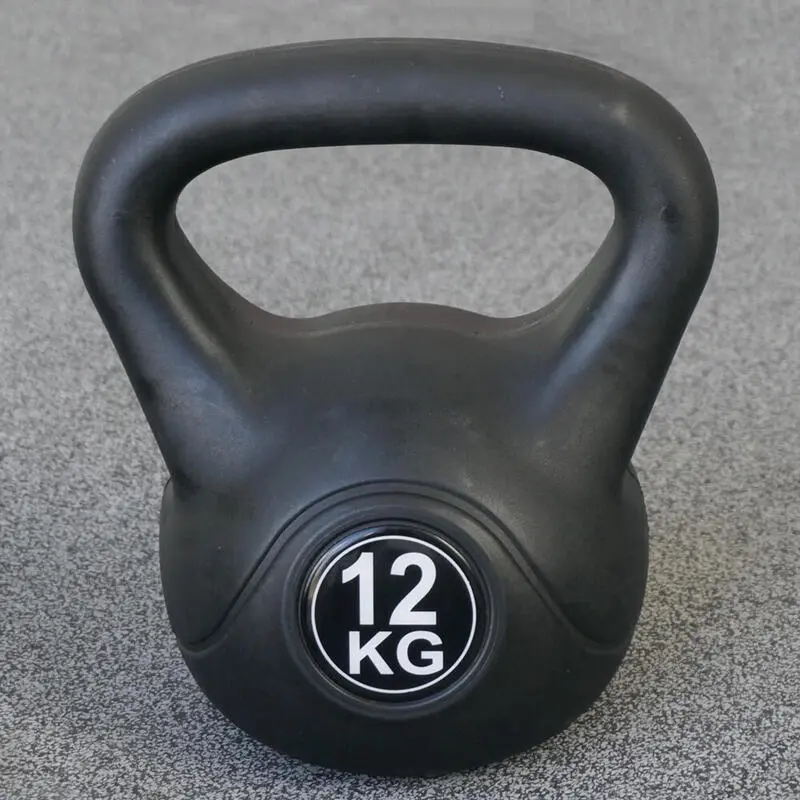 IVOL Kettlebell 12 Kg - Plástico - Para Uso Interior Y Exterior - Negro 4 IVOL Kettlebell 12 Kg - Plástico - Para Uso Interior Y Exterior - Negro - Imagen 2