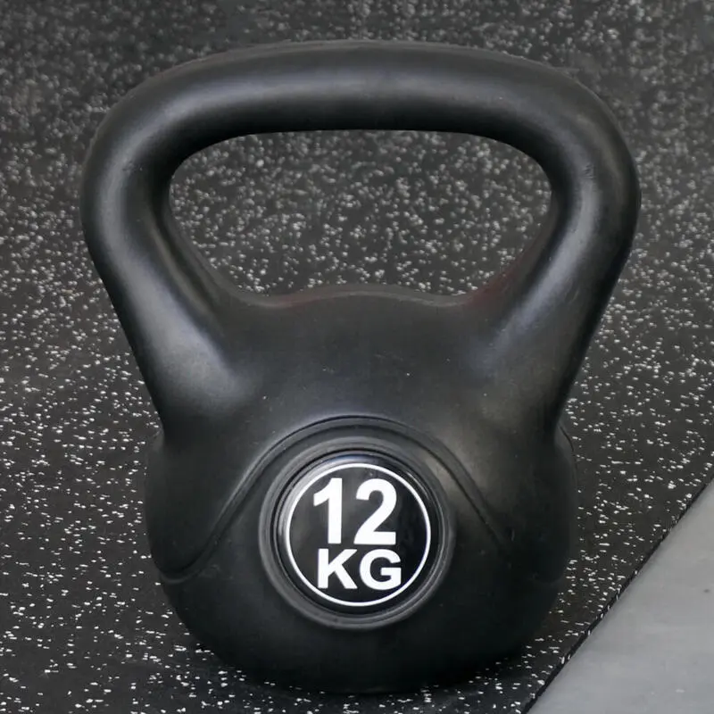 IVOL Kettlebell 12 Kg - Plástico - Para Uso Interior Y Exterior - Negro 7 IVOL Kettlebell 12 Kg - Plástico - Para Uso Interior Y Exterior - Negro - Imagen 5