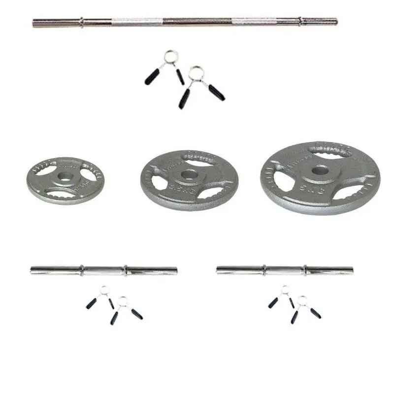 Kit De Barra De 1.80m, Mancuernas Y Discos De Pesas Viok Sport 3 Kit De Barra De 1.80m, Mancuernas Y Discos De Pesas Viok Sport