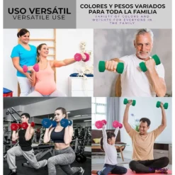 KIT De Mancuernas Antideslizantes De Neopreno Wueps -Fitness cardio Ventas kit de mancuernas antideslizantes de neopreno wueps 4