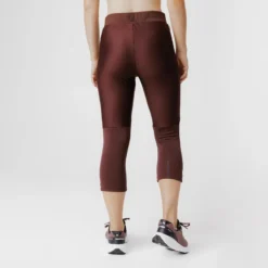 Kalenji Leggings Cortos Running Transpirable Mujer - Run Dry 500 Marrón -Fitness cardio Ventas leggings cortos running transpirable mujer run dry 500 marron 2