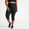 Leggings Fitness Talla Grande Con Bolsillo Teléfono Domyos Negro -Fitness cardio Ventas leggings fitness talla grande con bolsillo telefono domyos negro