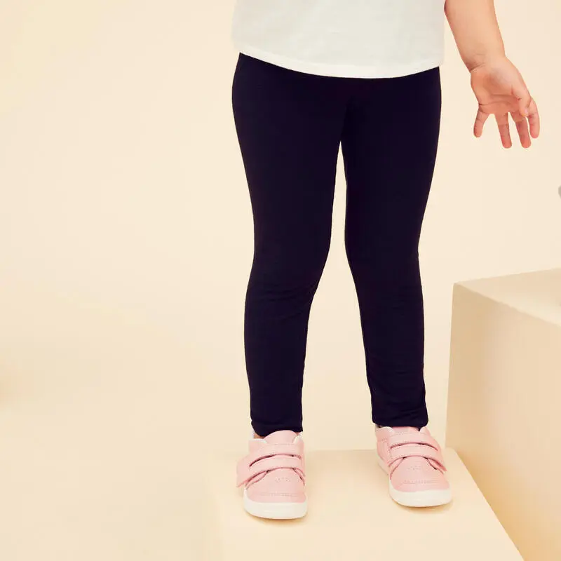 Leggings Mallas Algodón Bebés Domyos 100 Negro 3 Leggings Mallas Algodón Bebés Domyos 100 Negro