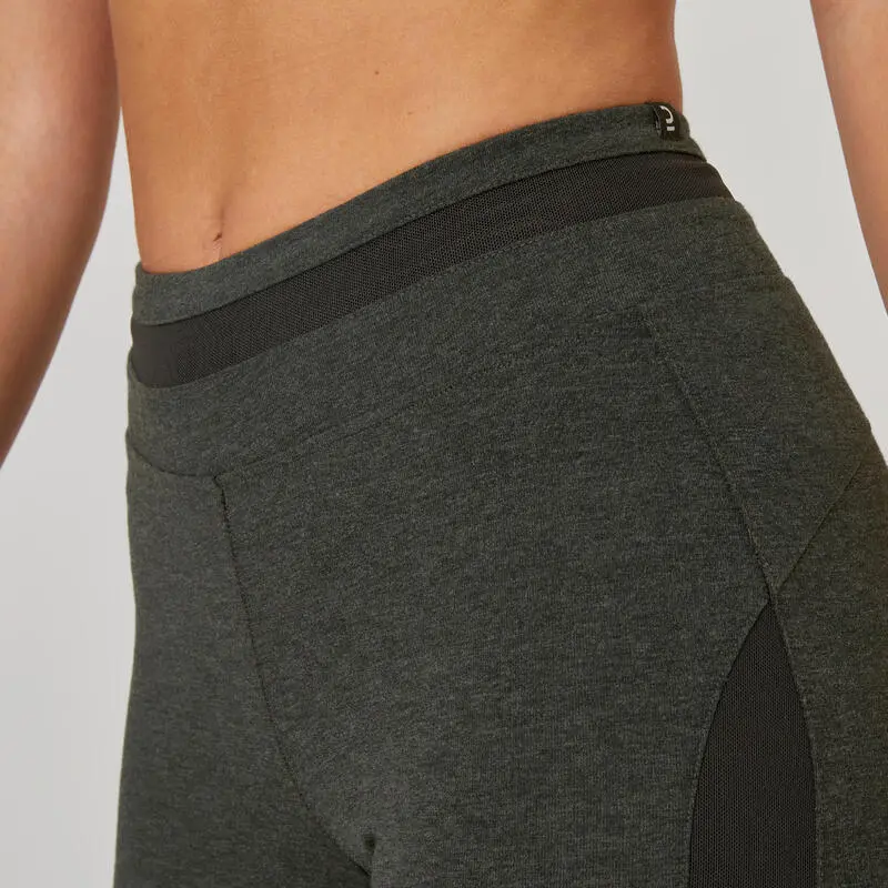 Leggings Mallas Ciclistas Fitness Mujer Domyos 520 Gris 7 Leggings Mallas Ciclistas Fitness Mujer Domyos 520 Gris - Imagen 5