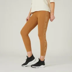 Leggings Mallas Fitness 7/8 Mujer Domyos Fit+ Gris 13 Leggings Mallas Fitness 7/8 Mujer Domyos Fit+ Gris -Fitness cardio Ventas leggings mallas fitness 78 mujer domyos fit marron