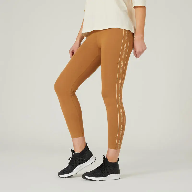 Leggings Mallas Fitness 7/8 Mujer Domyos Fit+ Gris 8 Leggings Mallas Fitness 7/8 Mujer Domyos Fit+ Gris - Imagen 6