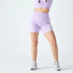 Domyos Leggings Mallas Fitness Ciclistas Talle Alto Sin Costuras Mujer 900 Rosa -Fitness cardio Ventas leggings mallas fitness ciclistas talle alto sin costuras mujer 900 lavanda