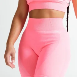 Domyos Leggings Mallas Fitness Ciclistas Talle Alto Sin Costuras Mujer 900 Rosa -Fitness cardio Ventas leggings mallas fitness ciclistas talle alto sin costuras mujer 900 rosa 2
