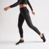 Leggings Mallas Fitness Largas Talle Alto Mujer Domyos Negro -Fitness cardio Ventas leggings mallas fitness largas talle alto mujer domyos negro