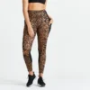 Domyos Leggings Mallas Fitness Largos Talle Alto 120 Mujer Animal Print -Fitness cardio Ventas leggings mallas fitness largos talle alto 120 mujer animal print