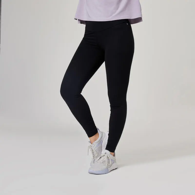 Domyos Leggings Mallas Fitness Slim Mujer Nyamba 900 Negro 3 Domyos Leggings Mallas Fitness Slim Mujer Nyamba 900 Negro