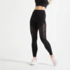Leggings Mallas Fitness Talle Alto Moldeadores Mujer Domyos FTI 500 Negro -Fitness cardio Ventas leggings mallas fitness talle alto moldeadores mujer domyos fti 500 negro