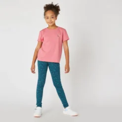 Domyos Leggings Mallas Gimnasia Deportiva Algodón Transpirable Niños Azul Marino -Fitness cardio Ventas leggings mallas gimnasia deportiva algodon transpirable nios azul marino 2