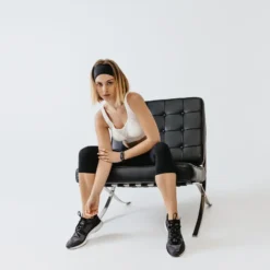 Kalenji Leggings Mallas Running Cortas Mujer Run Support Negras -Fitness cardio Ventas leggings mallas running cortas mujer run support negras 3