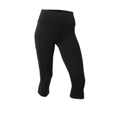 Kalenji Leggings Mallas Running Cortas Mujer Run Support Negras -Fitness cardio Ventas leggings mallas running cortas mujer run support negras 4