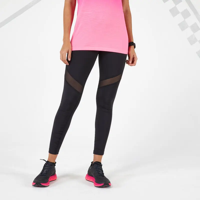 Leggings Mallas Running Largas Mujer Kiprun Support Negro 3 Leggings Mallas Running Largas Mujer Kiprun Support Negro